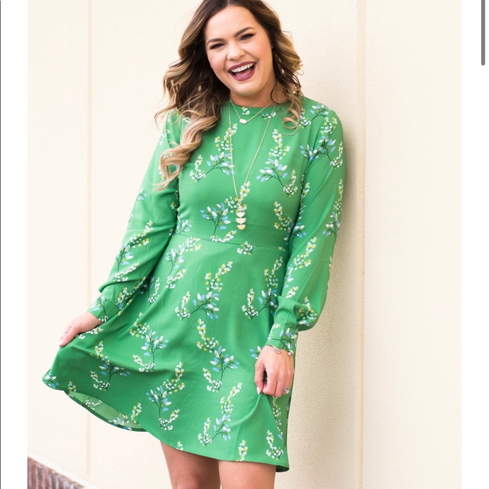 EUC Loft A-Line Floral Dress